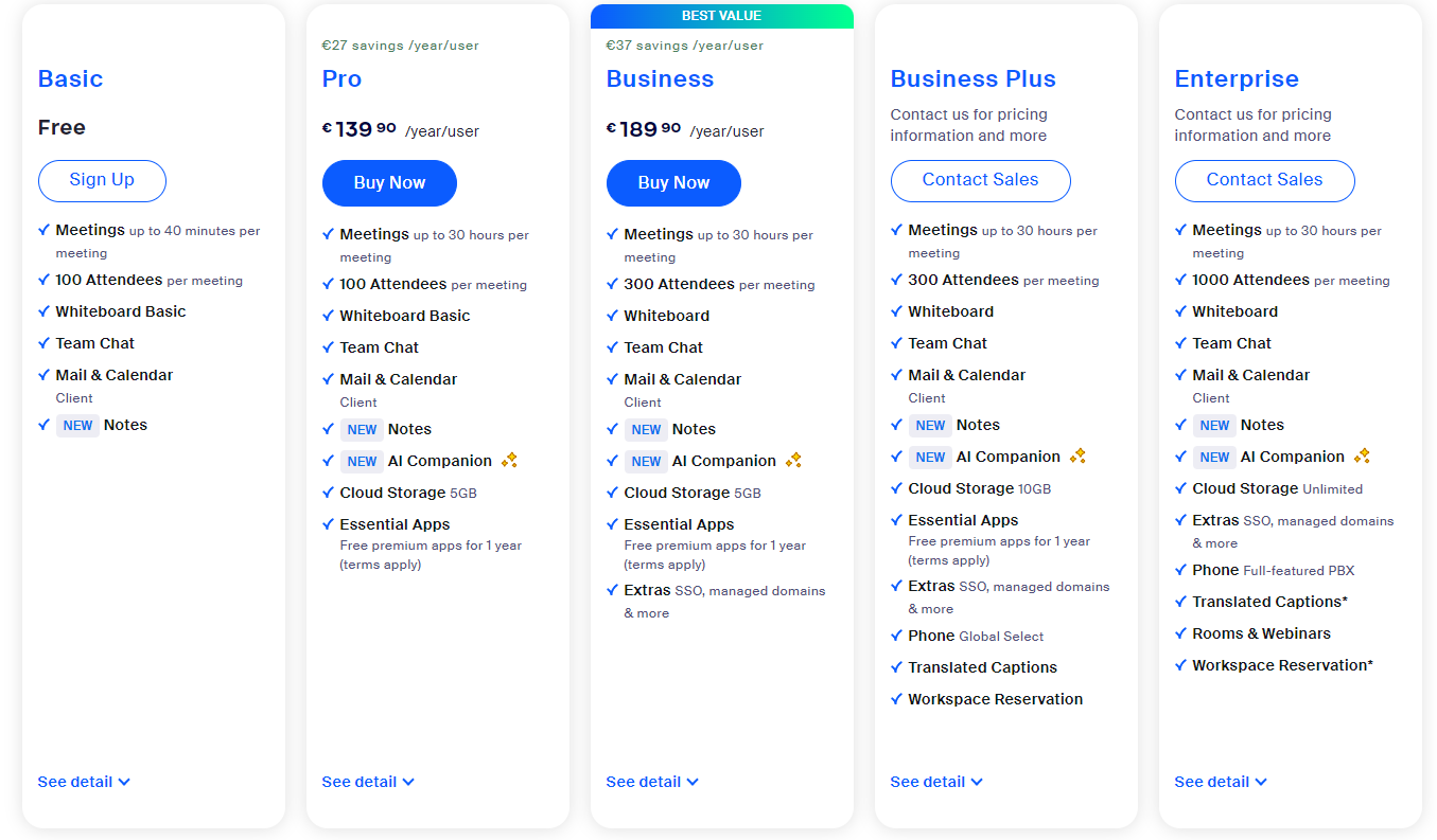 Zoom Pricing