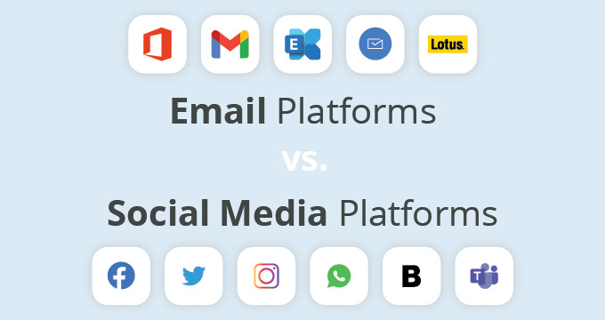 email vs social media