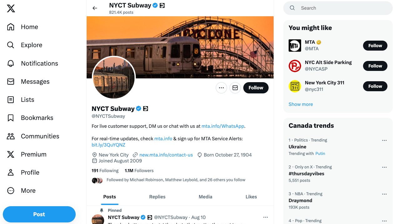 NYCT Subway TW 2023