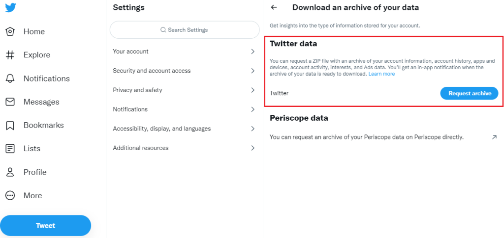 how to archive twitter account 02