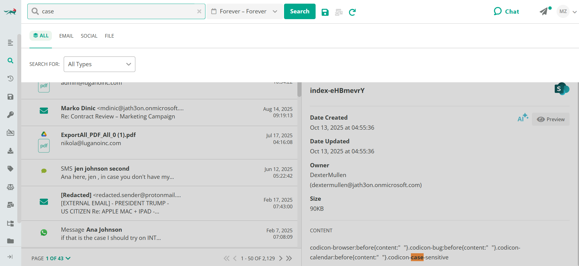 jatheon unified search