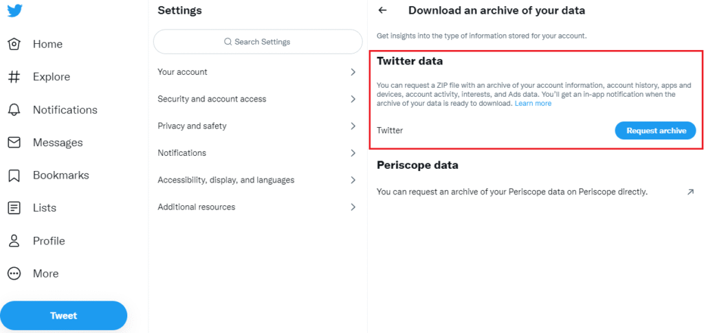 how to archive twitter account 02