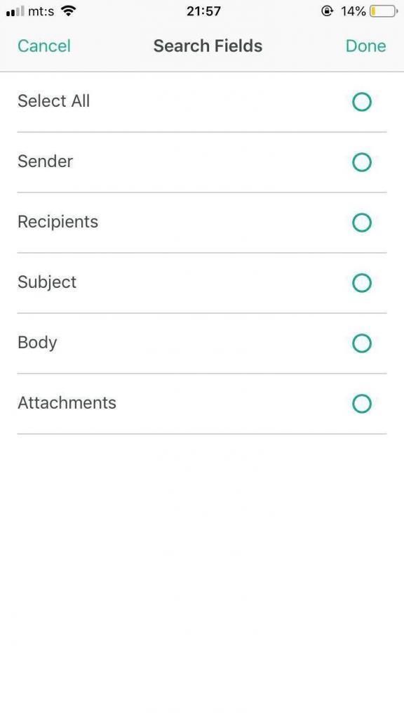 Jatheon Archive Search Fields