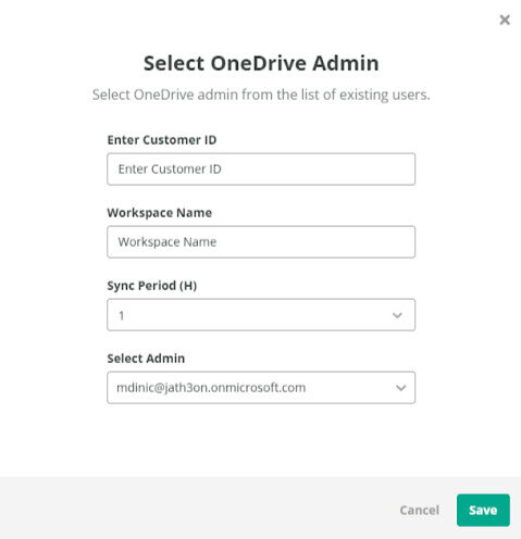 Jatheon OneDrive Admin