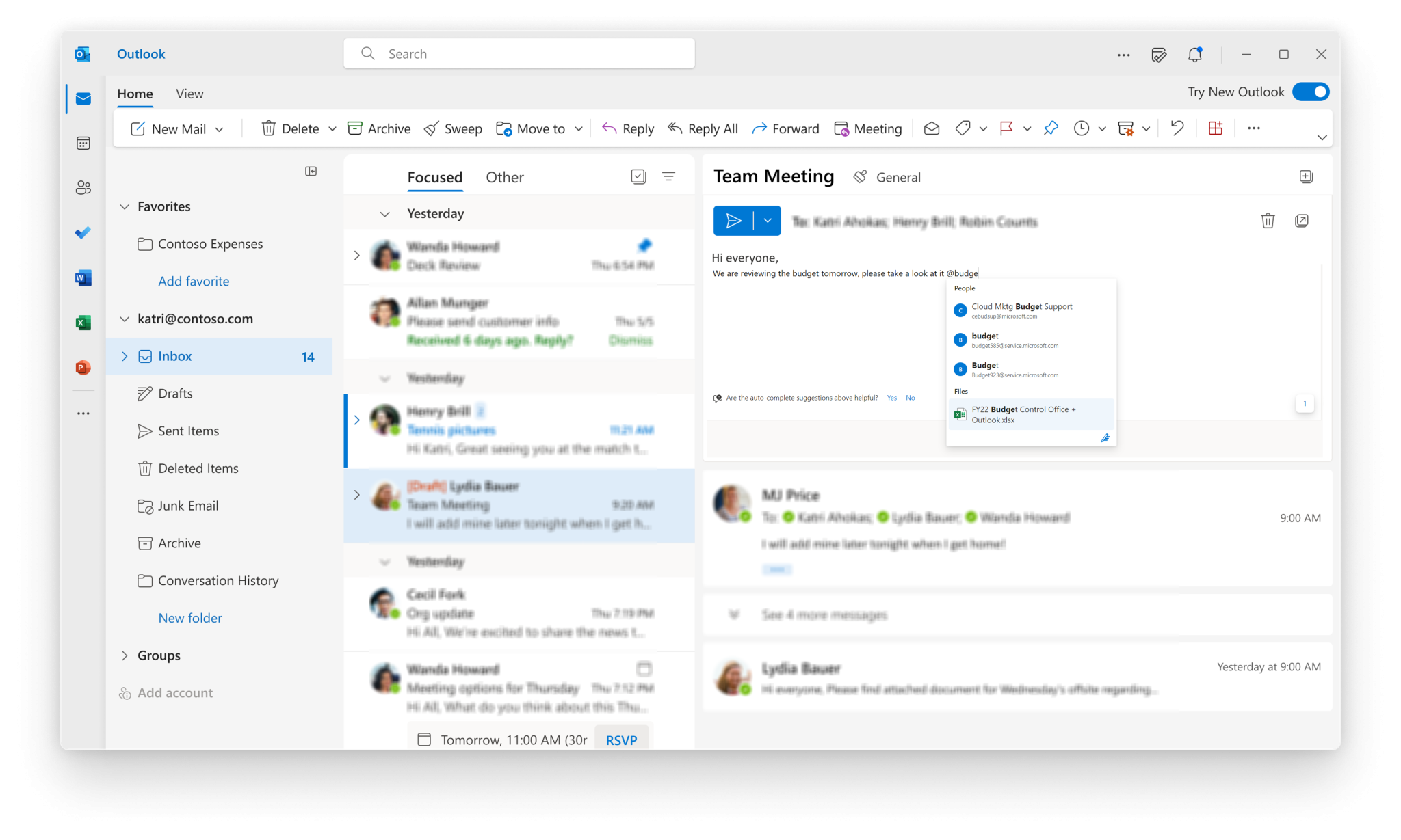 Outlook UX