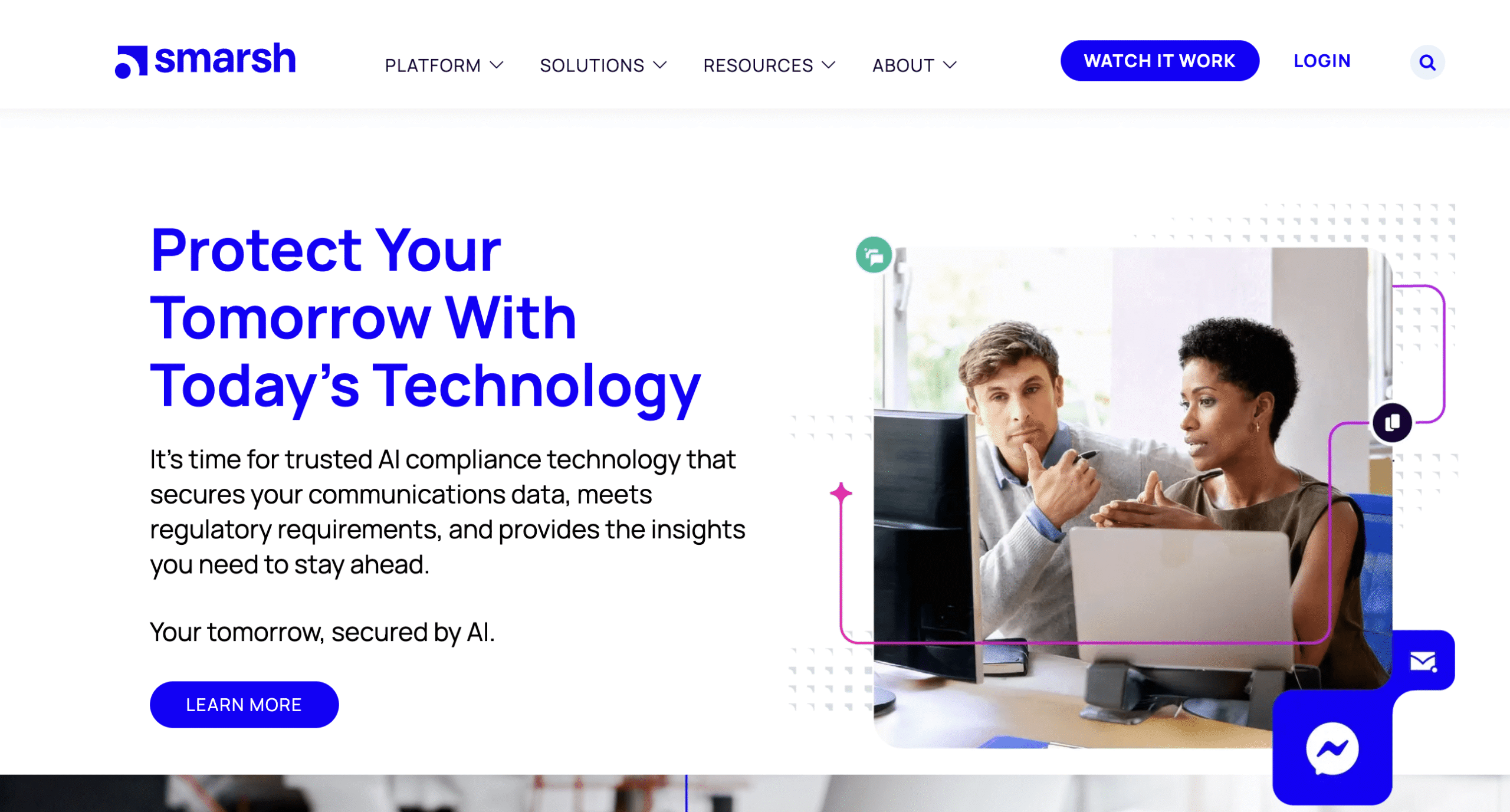 Smarsh Homepage