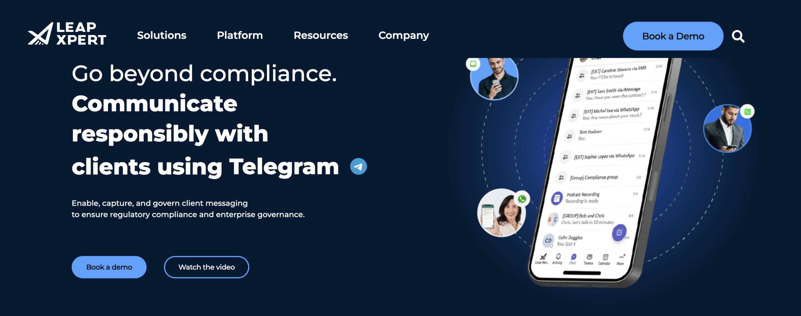 LeapXpert Homepage