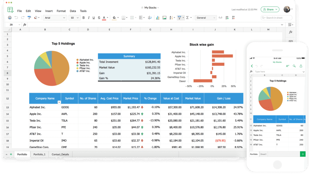Zoho Sheet